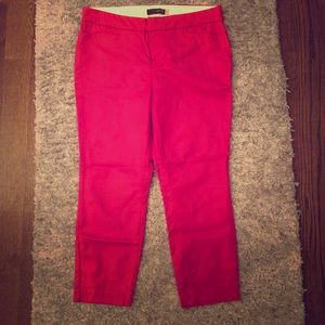 Hot pink crop dress pants